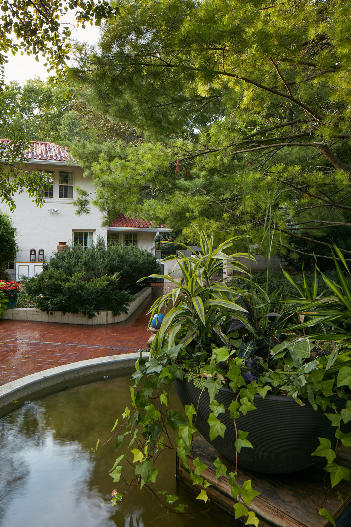 Garden reflecting pool